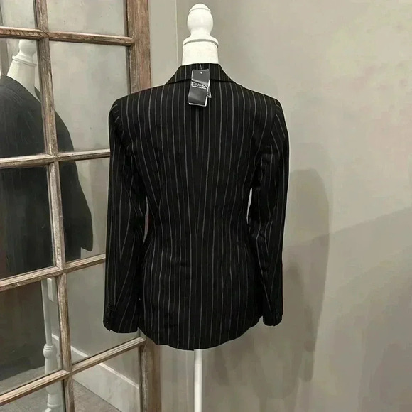 Lauren Ralph Lauren Pin Striped Wool Jacket - Picture 3 of 5